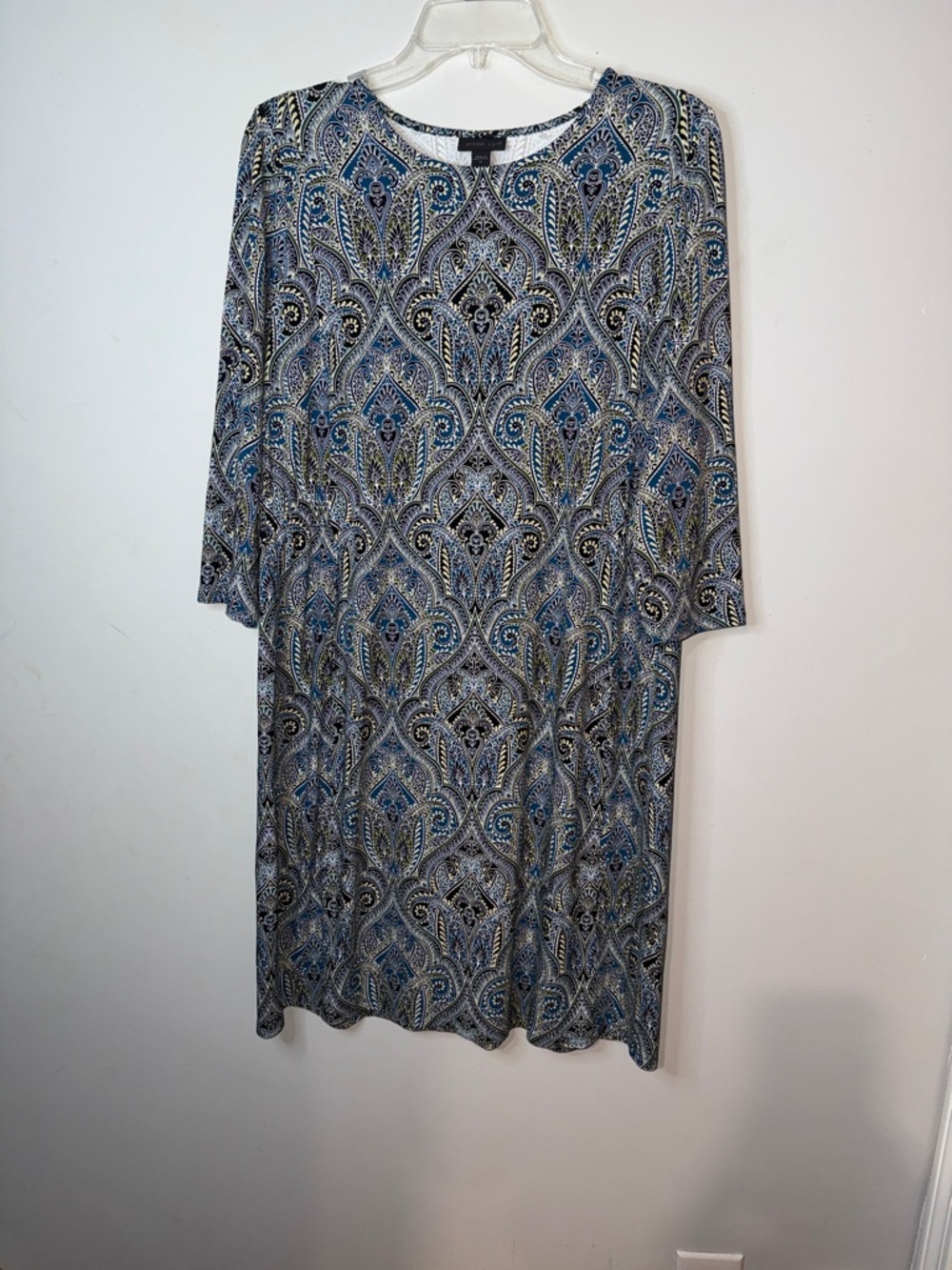 J. Jill Blue Paisley Midi Dress - Picture 2 of 6